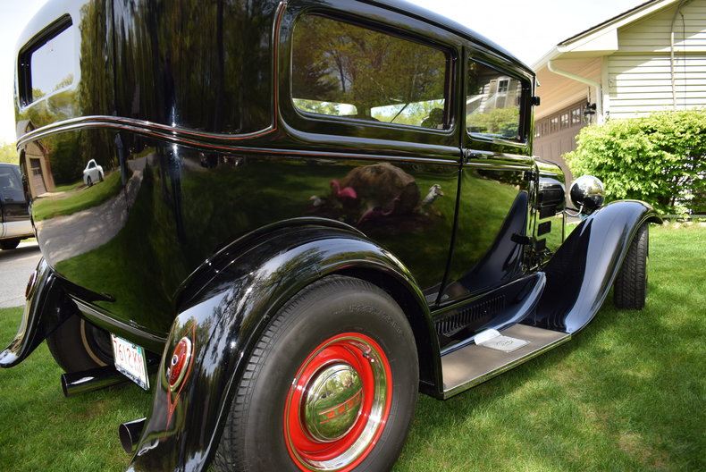 Beautiful Black 1931 Ford Tudor Hot Rod