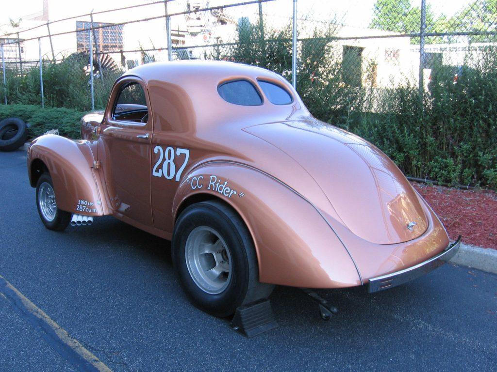 1938 Willys Coupe: “C C Rider” Willys Record Setting 5-time National Champion Gasser