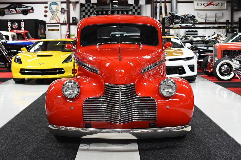 crate small block 1940 Chevrolet Business Coupe hot rod