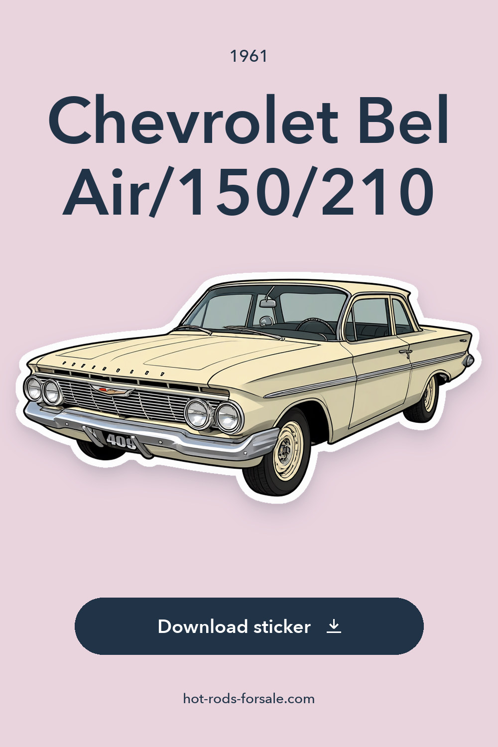 1961 Chevrolet Bel Air/150/210 sticker preview
