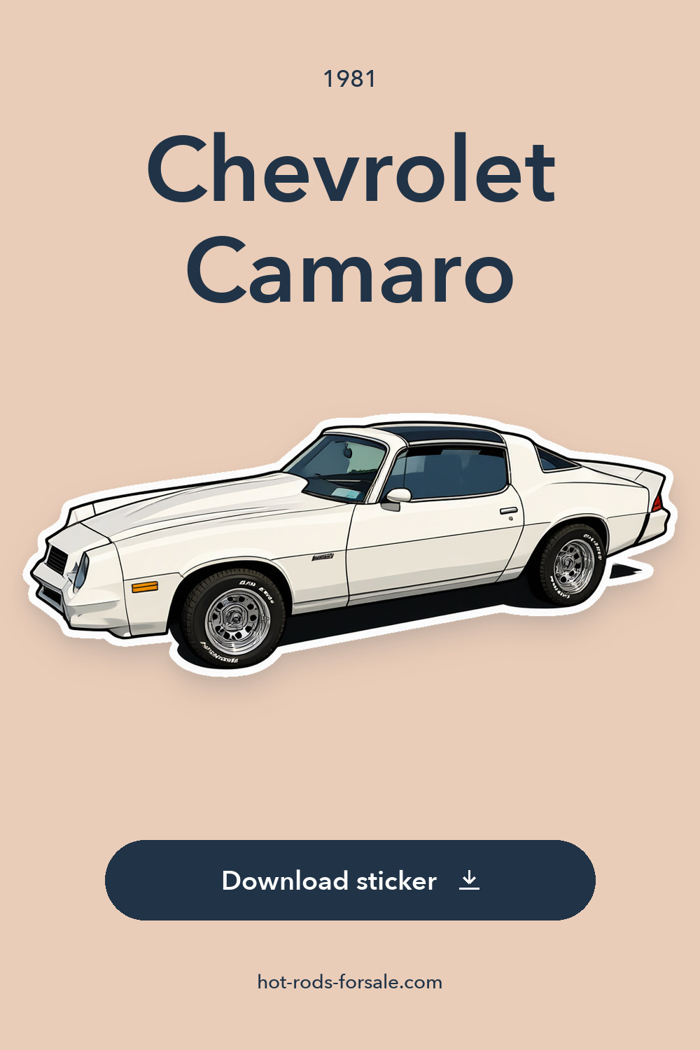 1981 Chevrolet Camaro sticker preview