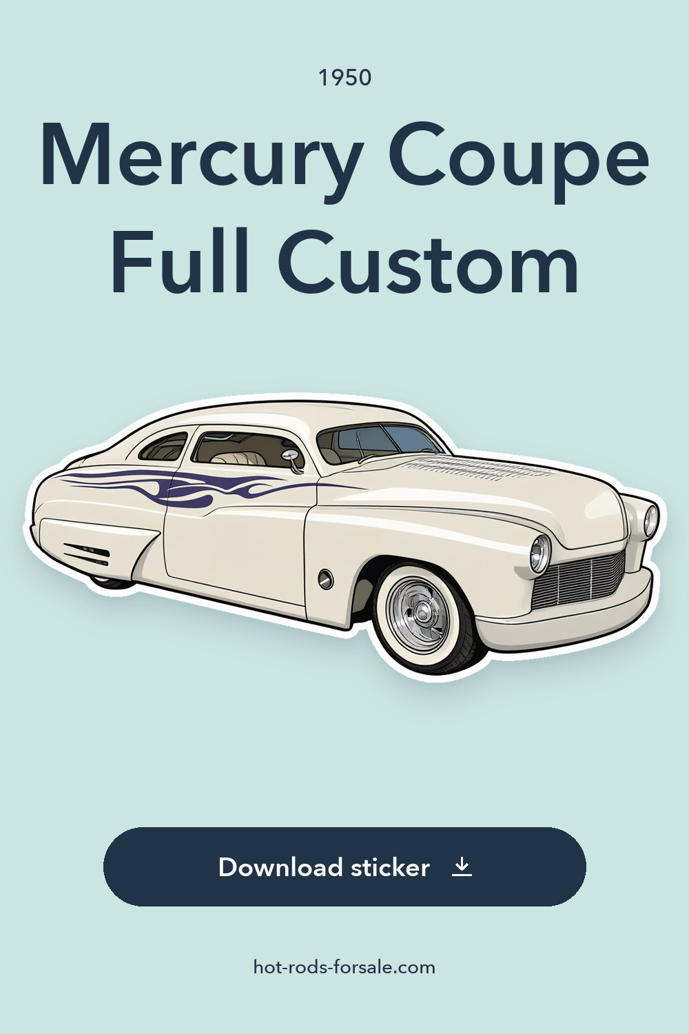 1950 Mercury Coupe Full Custom sticker preview