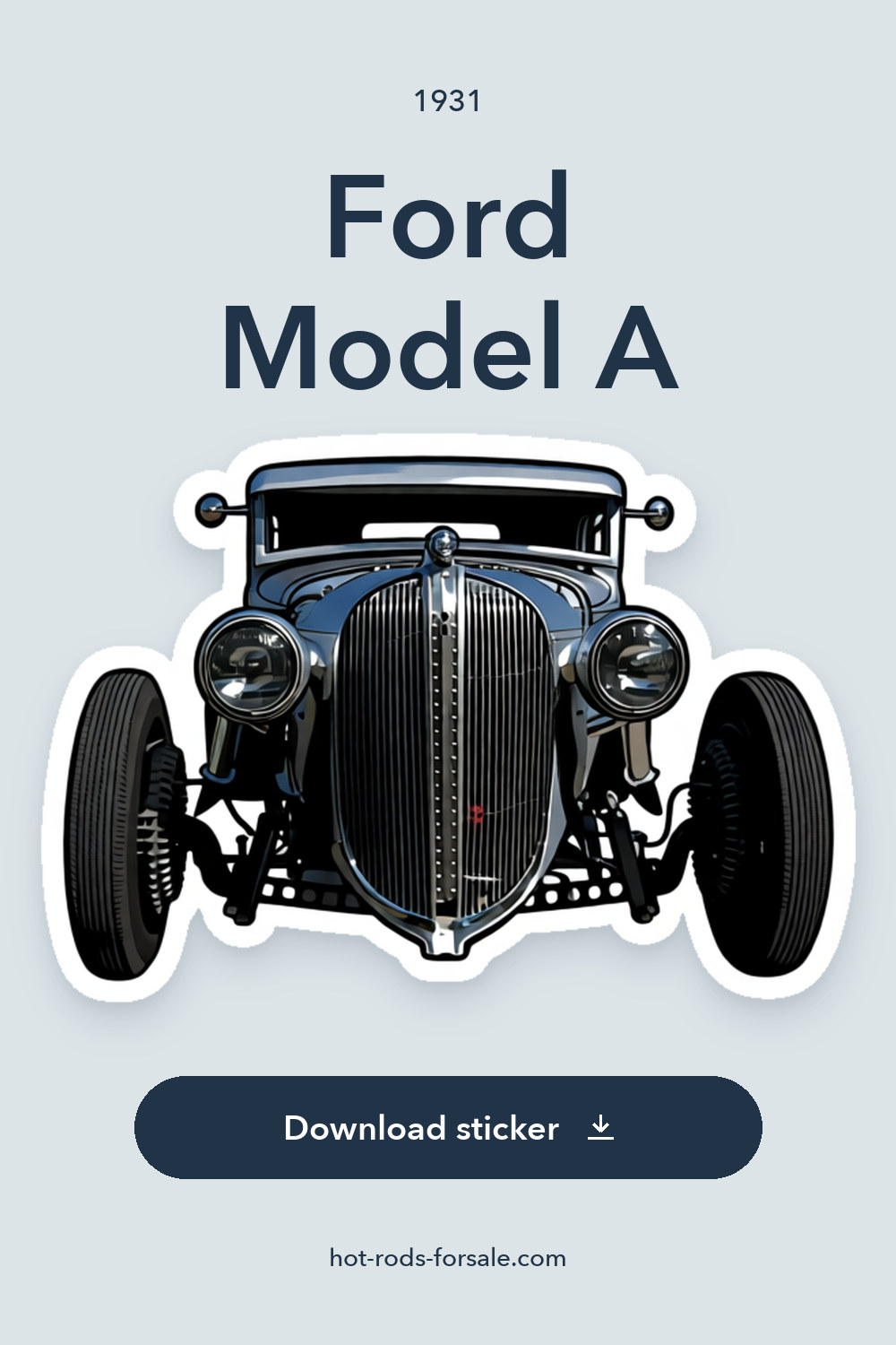 1931 Ford Model A sticker preview
