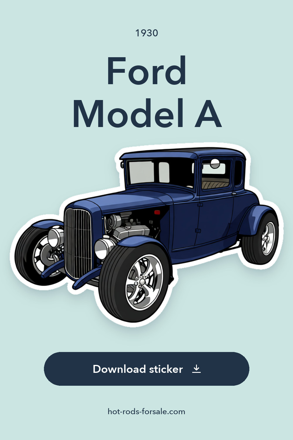 1930 Ford Model A sticker preview