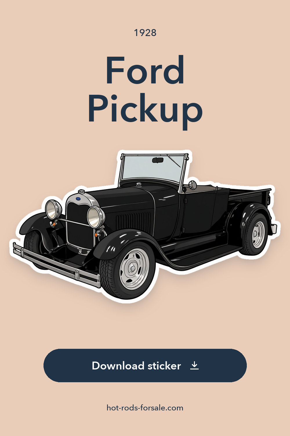 1928 Ford Pickup sticker preview